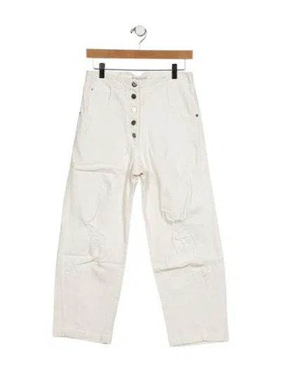 Pre-owned Rachel Comey High-rise Straight Leg Jeans In Neutral