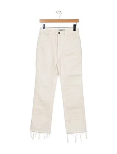 Pre-owned Rachel Comey High-rise Straight Leg Jeans In Neutral