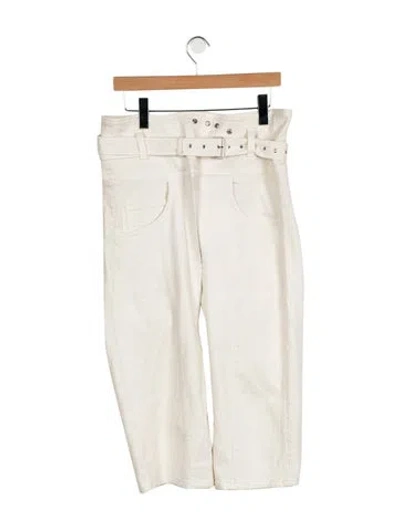 Pre-owned Rachel Comey High-rise Straight Leg Jeans In Neutrals