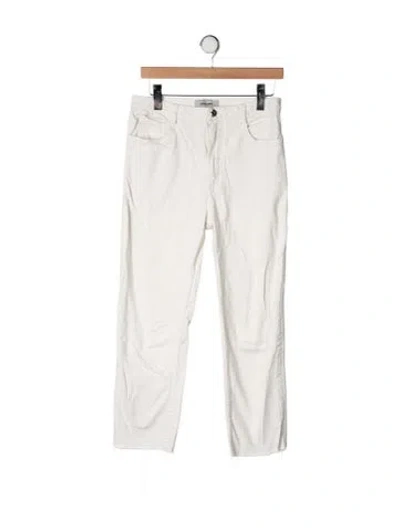 Pre-owned Rachel Comey High-rise Straight Leg Jeans In Neutrals