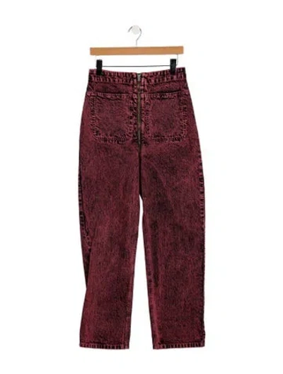 Pre-owned Rachel Comey High-rise Straight Leg Jeans In Pink