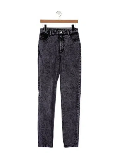 Pre-owned Rachel Comey High-rise Straight Leg Jeans In Purple