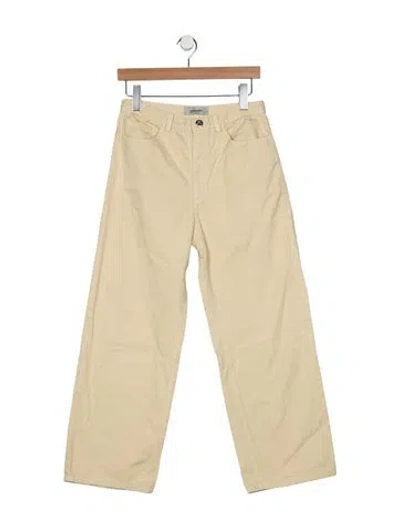 Pre-owned Rachel Comey High-rise Straight Leg Jeans In Yellow