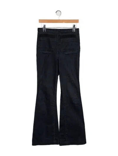 Pre-owned Rachel Comey High-rise Wide Leg Jeans In Black