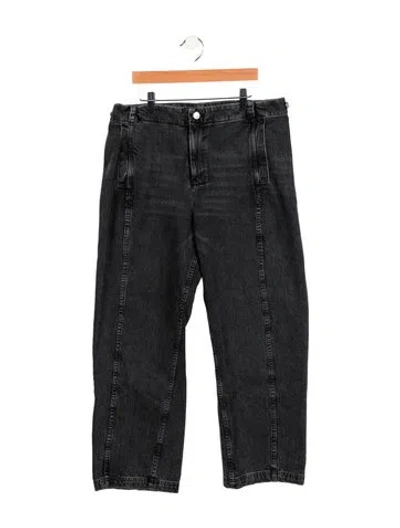 Pre-owned Rachel Comey High-rise Wide Leg Jeans In Black