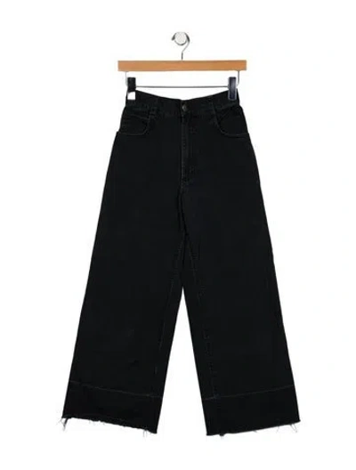 Pre-owned Rachel Comey High-rise Wide Leg Jeans In Black