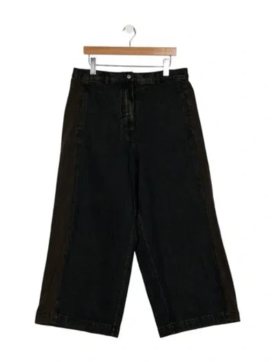 Pre-owned Rachel Comey High-rise Wide Leg Jeans In Black