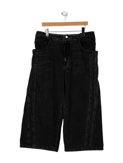 Pre-owned Rachel Comey High-rise Wide Leg Jeans In Black