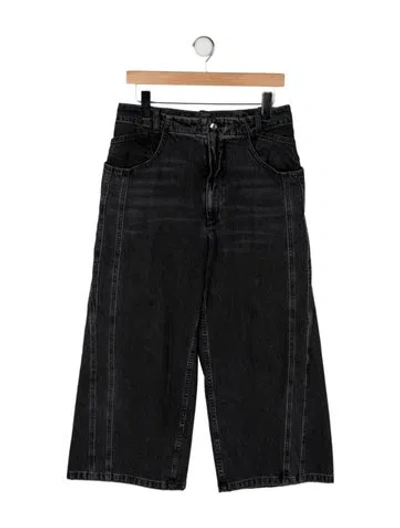 Pre-owned Rachel Comey High-rise Wide Leg Jeans In Black