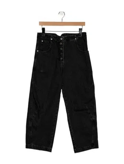 Pre-owned Rachel Comey High-rise Wide Leg Jeans In Black