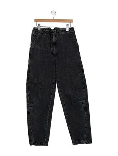 Pre-owned Rachel Comey High-rise Wide Leg Jeans In Black