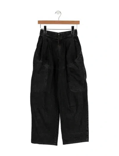 Pre-owned Rachel Comey High-rise Wide Leg Jeans In Black