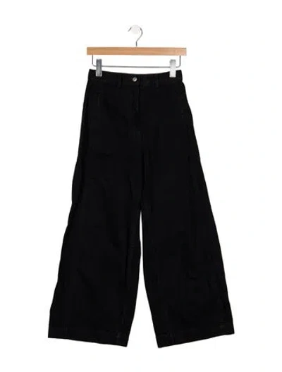 Pre-owned Rachel Comey High-rise Wide Leg Jeans In Black