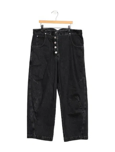 Pre-owned Rachel Comey High-rise Wide Leg Jeans In Black