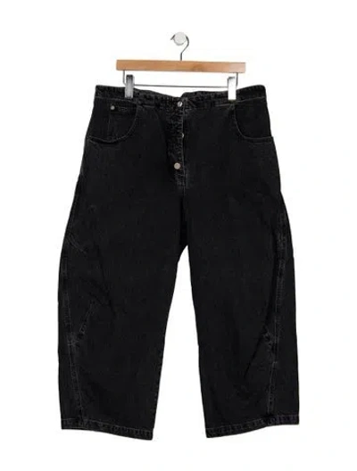 Pre-owned Rachel Comey High-rise Wide Leg Jeans In Black