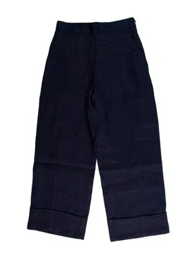 Pre-owned Rachel Comey High-rise Wide Leg Jeans In Blue