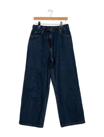 Pre-owned Rachel Comey High-rise Wide Leg Jeans In Blue