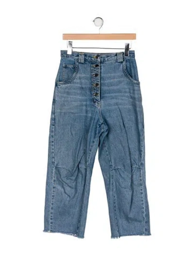 Pre-owned Rachel Comey High-rise Wide Leg Jeans In Blue
