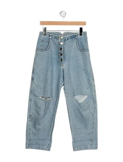 Pre-owned Rachel Comey High-rise Wide Leg Jeans In Blue