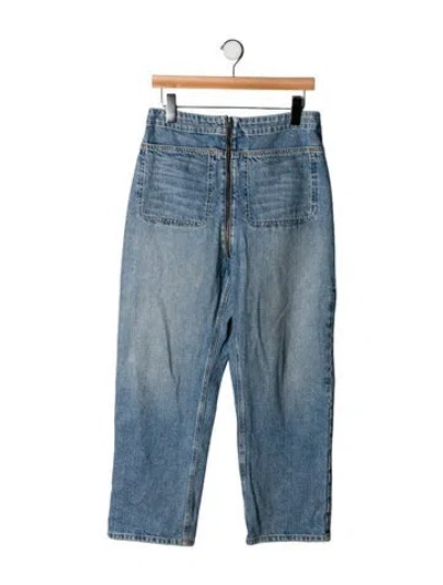 Pre-owned Rachel Comey High-rise Wide Leg Jeans In Blue