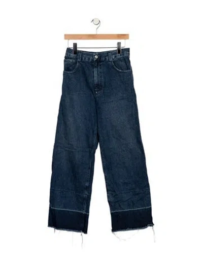 Pre-owned Rachel Comey High-rise Wide Leg Jeans In Blue