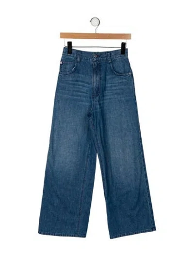 Pre-owned Rachel Comey High-rise Wide Leg Jeans In Blue