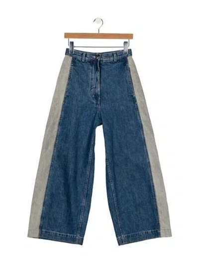 Pre-owned Rachel Comey High-rise Wide Leg Jeans In Blue