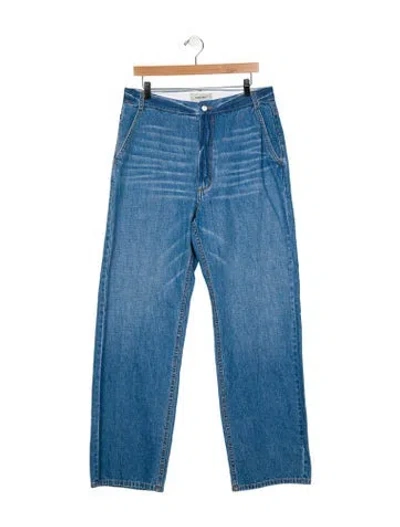 Pre-owned Rachel Comey High-rise Wide Leg Jeans In Blue