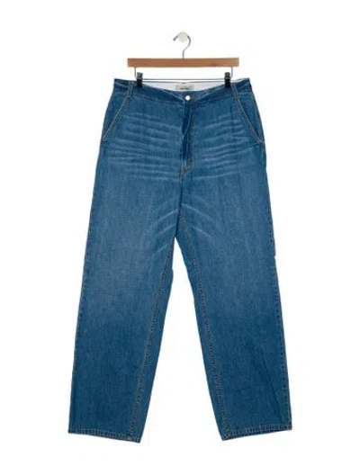 Pre-owned Rachel Comey High-rise Wide Leg Jeans In Blue