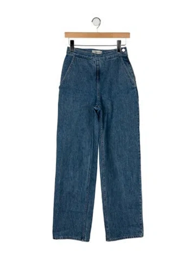 Pre-owned Rachel Comey High-rise Wide Leg Jeans In Blue
