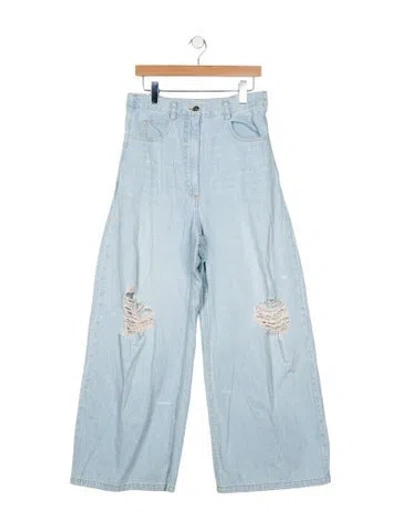 Pre-owned Rachel Comey High-rise Wide Leg Jeans In Blue