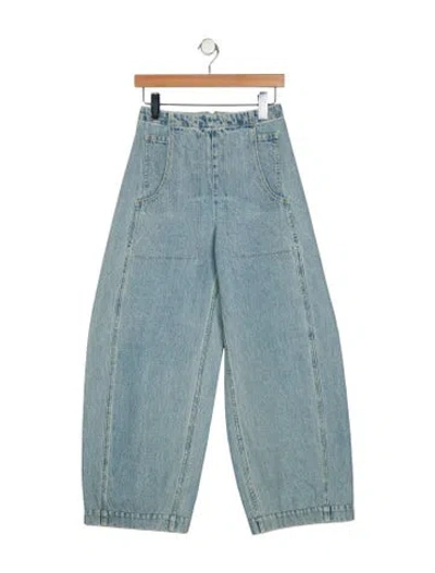 Pre-owned Rachel Comey High-rise Wide Leg Jeans In Blue