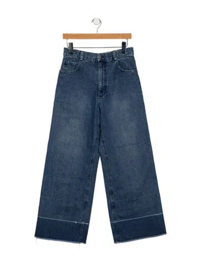 Pre-owned Rachel Comey High-rise Wide Leg Jeans In Blue