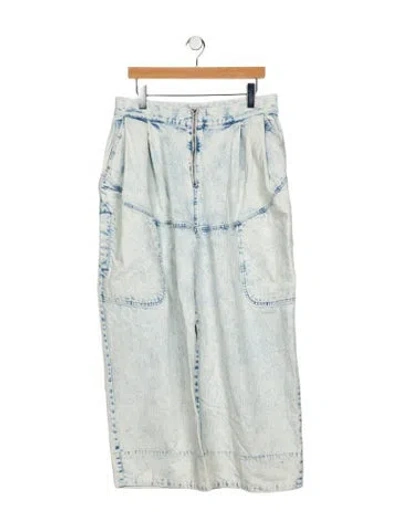 Pre-owned Rachel Comey High-rise Wide Leg Jeans In Blue