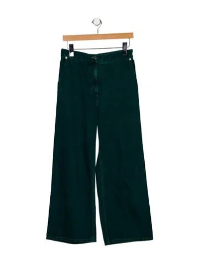 Pre-owned Rachel Comey High-rise Wide Leg Jeans In Blue