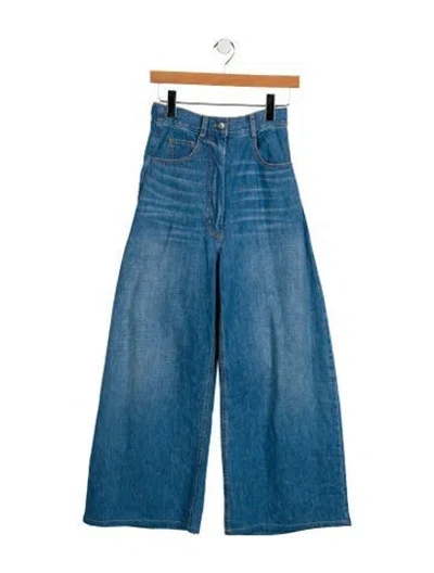 Pre-owned Rachel Comey High-rise Wide Leg Jeans In Blue