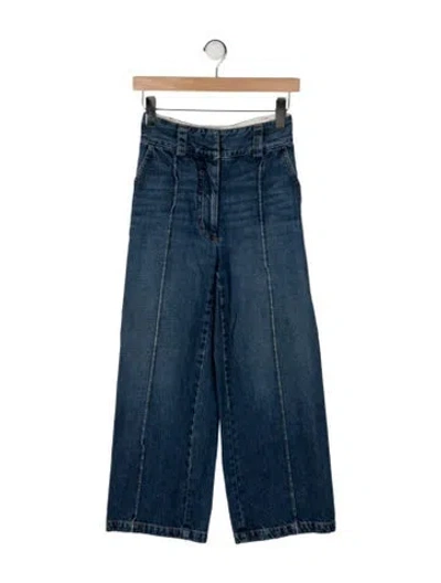 Pre-owned Rachel Comey High-rise Wide Leg Jeans In Blue