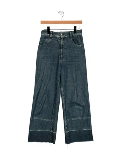 Pre-owned Rachel Comey High-rise Wide Leg Jeans In Blue