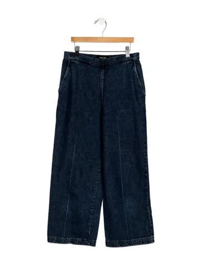 Pre-owned Rachel Comey High-rise Wide Leg Jeans In Blue