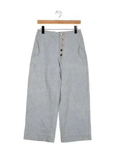 Pre-owned Rachel Comey High-rise Wide Leg Jeans In Blue