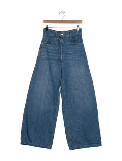 Pre-owned Rachel Comey High-rise Wide Leg Jeans In Blue