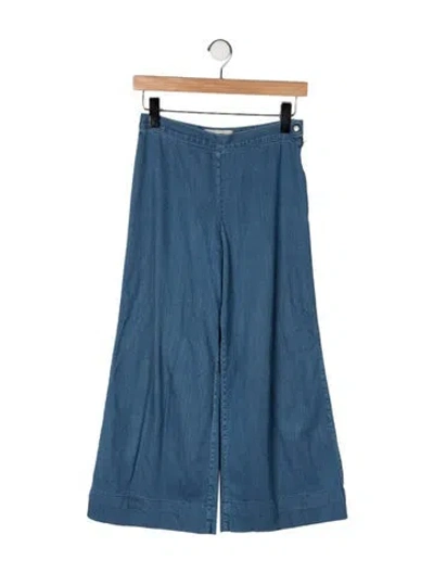 Pre-owned Rachel Comey High-rise Wide Leg Jeans In Blue