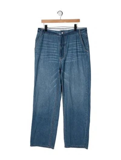 Pre-owned Rachel Comey High-rise Wide Leg Jeans In Blue