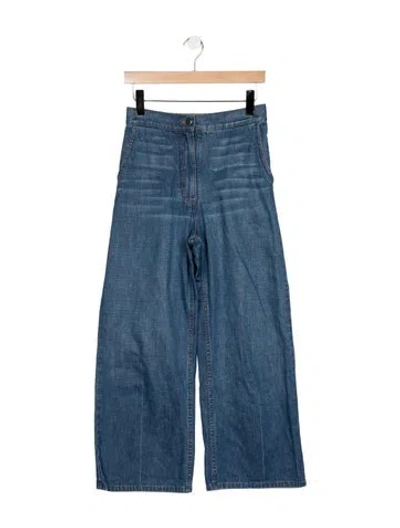 Pre-owned Rachel Comey High-rise Wide Leg Jeans In Blue