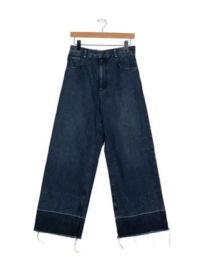 Pre-owned Rachel Comey High-rise Wide Leg Jeans In Blue