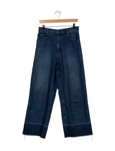 Pre-owned Rachel Comey High-rise Wide Leg Jeans In Blue