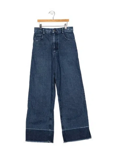 Pre-owned Rachel Comey High-rise Wide Leg Jeans In Blue