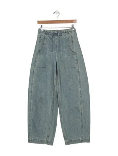 Pre-owned Rachel Comey High-rise Wide Leg Jeans In Blue