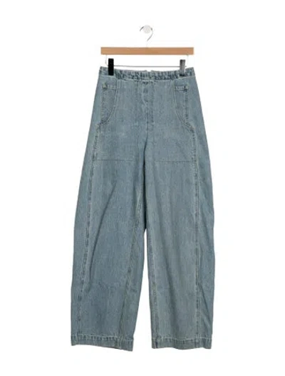 Pre-owned Rachel Comey High-rise Wide Leg Jeans In Blue