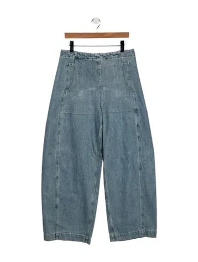 Pre-owned Rachel Comey High-rise Wide Leg Jeans In Blue